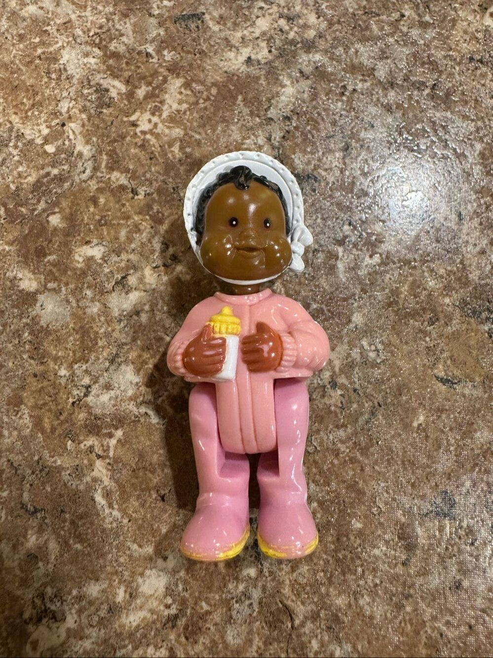1994 Fisher Price Loving Family African American Baby Figure Pink Sleeper